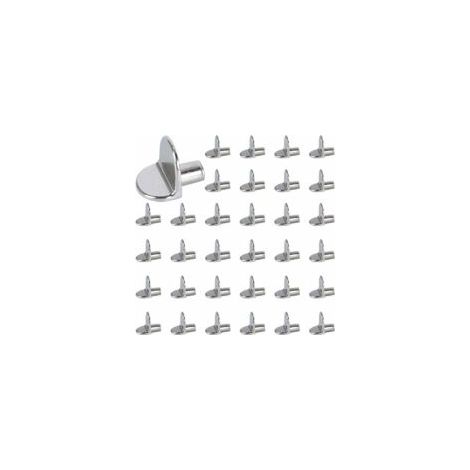 40Pcs Taquet Etagere 5mm Taquets pour Étagères Chevilles de Support d'Étagère Goupille Étagère Broches Support Etagere Bricolage Acier Inoxydable - Crezuo (1/4)