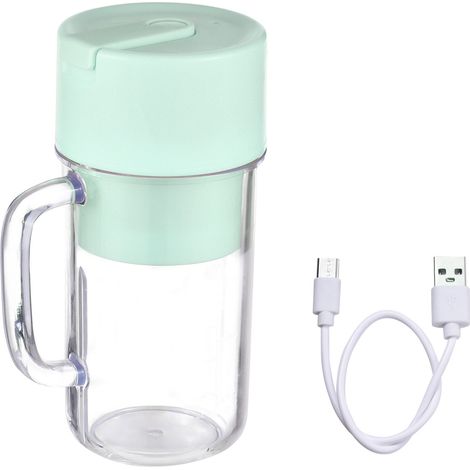 Mixeur Portable Smoothies 340ml 6 Lames Inox Rechargeable USB-C Étanche IP67 Compact pour Voyage Bureau Sport (1/5)