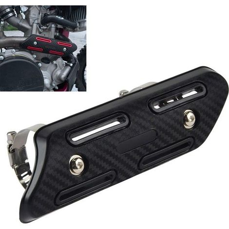 Abgas-Wärmestrahlungsschutz 4-Takt für Enduro und Motocross XDure HS1 schwarz
