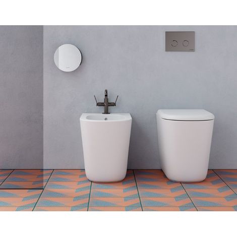 Sanitari Filomuro 54x36 cm Lalita Senza Brida Traslati con Sedile