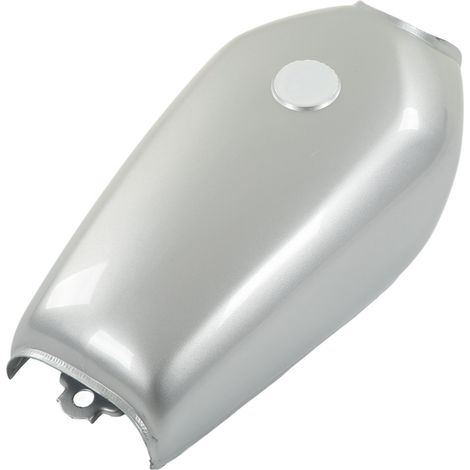 9-Liter-Motorradtank (2,4 Gallonen), hell lackiert, silberfarben, kompatibles Ersatzteil für CG125 (1/5)