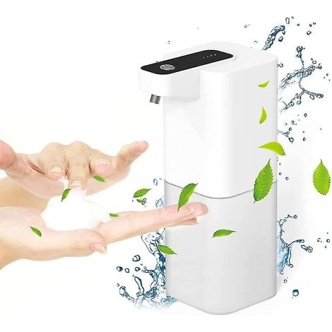 Distributeur de Savon en Mousse Automatique 400ml Rechargeable par USB Mural, Base Étanche IPX4 (1/5)