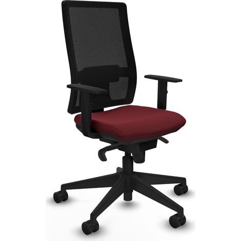 Ergonomischer Bürostuhl piqueras y crespo schwarz Kunstleder