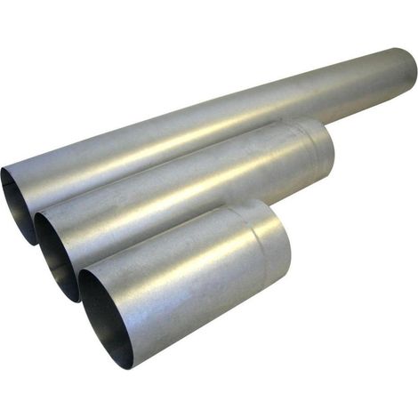 Bertrams Rauch- und Abgasrohr zylindrisch gefalzt FAL Länge 500mm DN 130 (1/5)