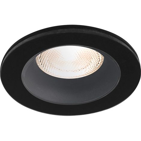 Support de spot encastrable rond noir IP54 (1/3)