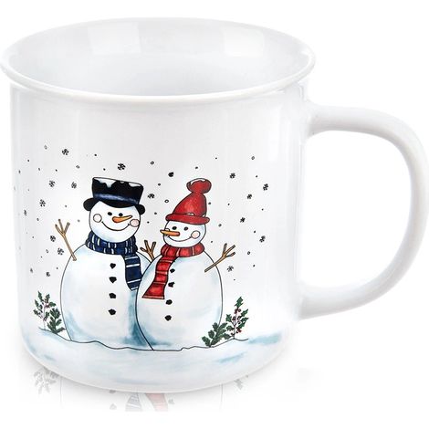Ceramic Snowman Mug, 470ml - Dishwasher Safe (1/5)