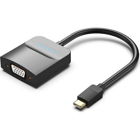 Adaptador USB Tipo-C Vention TDDBB/ USB Tipo-C Macho - VGA Hembra (1/2)