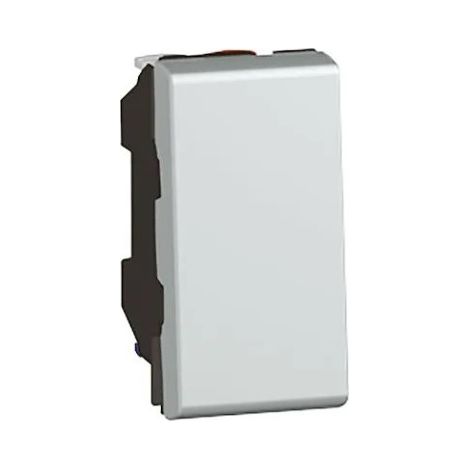 Legrand 079230 Pulsante 6 A 250 V Mosaic 1 modulo - Colore alluminio