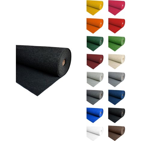 IBEROGARDEN Moqueta Ferial Negro 300 gr Ideal para stands, ferias y exposiciones 1x30 metros (1/5)