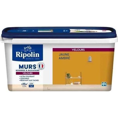Ripolin Velours Amarillo Ámbar Pintura Interior para Pared 4.1L (1/2)