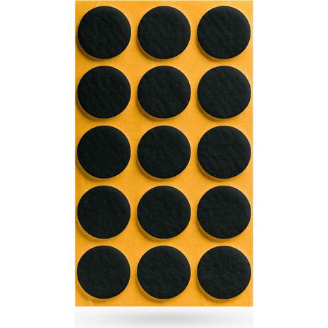 Filzgleiter Ø 28 x 3 mm selbstklebend schwarz (1/2)