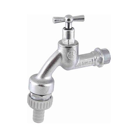 JS AUSLAUFVENTIL MIT RB,RV,SV     KNEBEL-OT,1/2",MATT CHROM,DVGW