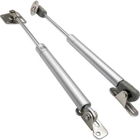 Vérin à Gaz, 2PCS 100N Vérins Meuble Hydraulique Ressort Amortisseurs à Gaz Bras Pneumatique pour Levage de Porte Armoire Meuble Cuisine Amortisseur charniè (1/4)