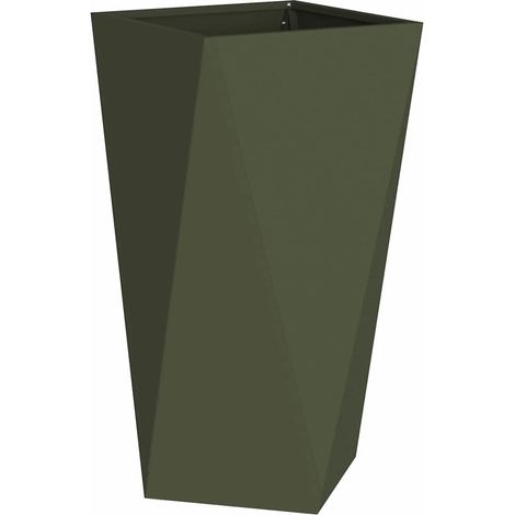 Maison Exclusive - Jardinera Verde Oliva 40 x 40 x 75 cm Acero