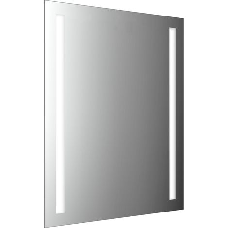 Espejo con luz LED emco MI 270 con 2 recortes de luz a izquierda