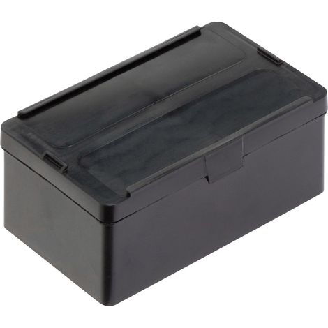 Alutec 1308.050 ESD Scharnierdose (B x H x T) 136 x 55 x 87 mm Schwarz 1 St.