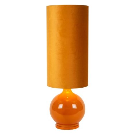 Lampada da tavolo Esterad vetro gialla 100cm E27 Lucide