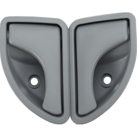 Maniglia interna anteriore sinistra e destra compatibile con Renault Kangoo I 1997-2007 e Twingo I 1993-2007 - Tipo A Grigio, sinistra e destra (1/5)