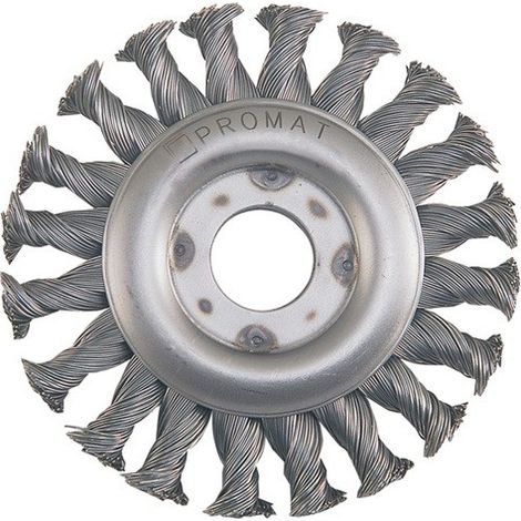 CEPILLO CIRCULAR DIÁM. 178 MM ALAMBRE ACERO INOXIDABLE 13 MM