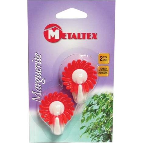 Gancho adhesivo margarita X2 Blist.292004 - Metaltex