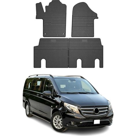 OMAC Tapis de Sol pour Mercedes Vito W447 2014-2025 Caoutchouc Noir