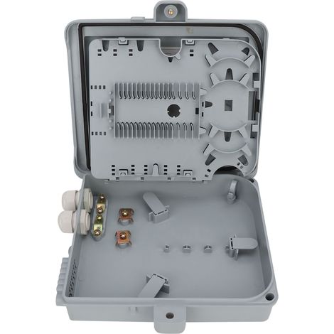 Glasfaser-Anschlusskasten 12-adrig FTTH Glasfaserverteilergehäuse IP65 (1/5)