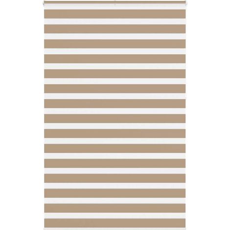 Doppelrollo Sandbraun 145x230 cm Stoffbreite 140,9 cm Polyester