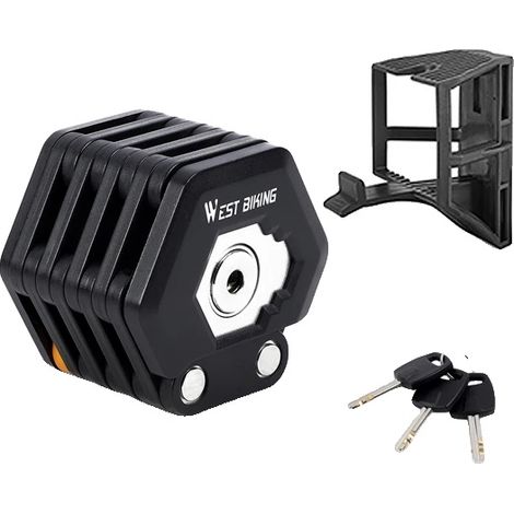 Cerradura plegable, seguridad antirrobo, compatibilidad versátil, estilo de llave básico. (1/2)