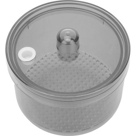 Boîte de nettoyage pour forets dentaires, boîte de trempage pour forets dentaires, boîte ronde, fournitures dentaires, gris transparent. (1/5)