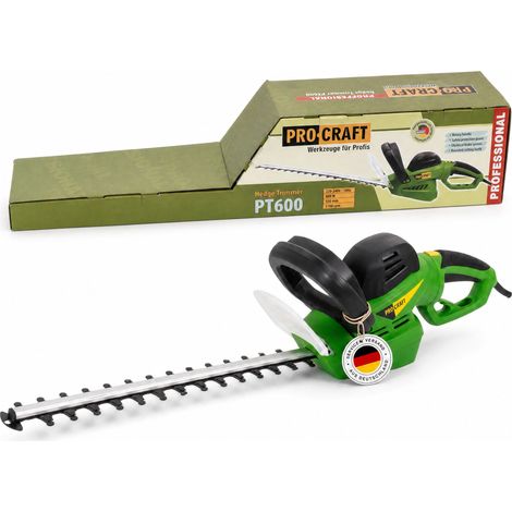 Tagliasiepi Procraft PT600 da 600 Watt, lunghezza di taglio 550 mm, spessore di taglio 20 mm (1/5)