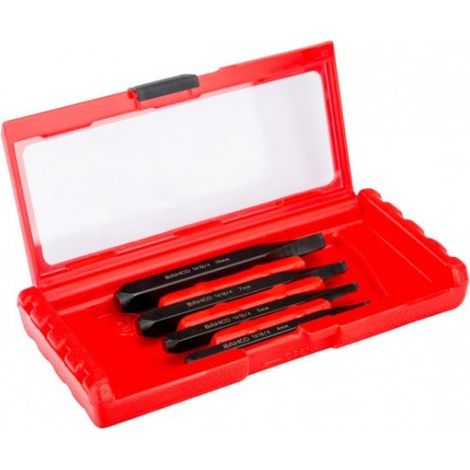 BAHCO - Jeu d'extracteurs de goujons, pour vis, boulons et goujons cassés - 4 pcs