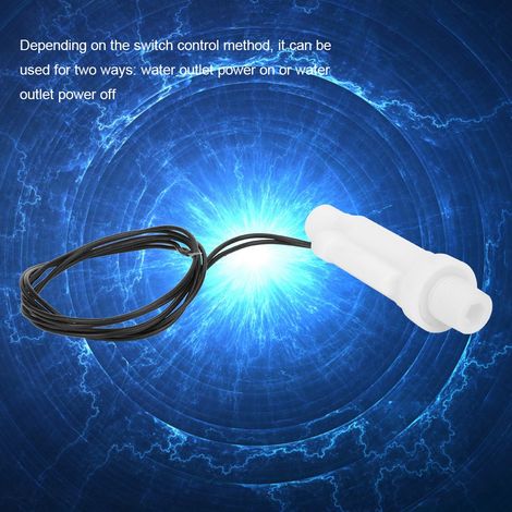 Capteur de débit d'eau en plastique PP, filetage mâle G1/4" pour purificateur d'eau DC0-110V (1/3)