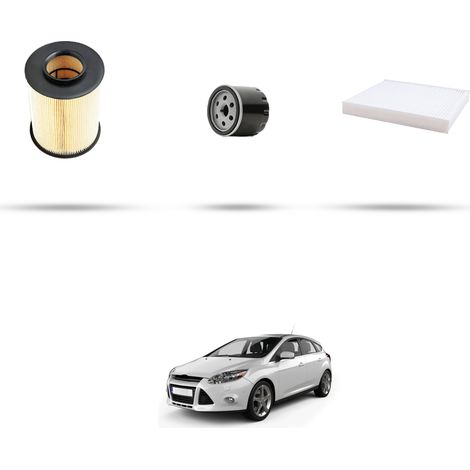 Kit tagliando 3 filtri compatibile con Ford Focus III 1.6 Ti-VCT Flexifuel 88kw dal 2011 (1/5)