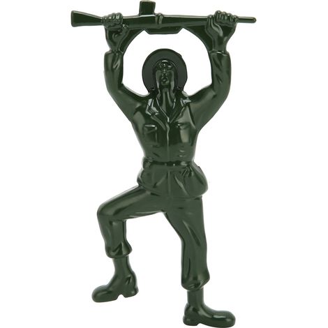 Décapsuleur vert forme soldat unique en alliage de zinc, outil d'ouverture de bière, ustensile de cuisine (1/5)