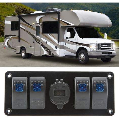 Panneau combiné pour camping-car, bateau et yacht, panneau de commande 4+1
