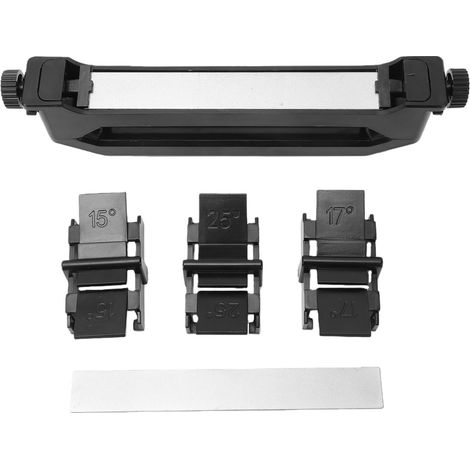 Aiguiseur de cuisine portable réglable 15°/17°/25° précis, lames grain 1500 et 2000, ciseaux et cutters (1/5)