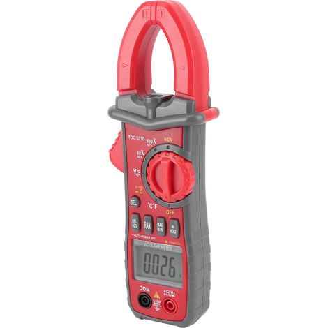 Pince ampèremétrique numérique TDC531B, testeur AC/DC tension résistance capacité, multimètre portable professionnel (1/5)