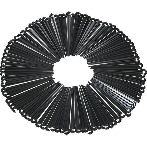 Eosnow Paquet de valeur d'irrigation goutte à goutte à tige fixe de 100 pièces, piquets de Support, pour parterres de fleurs, jardin d'herbes