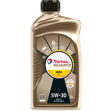 TOTAL OIL TOTAL QUARTZ 5W30 1L INEO MC3 C3 / SN+/CF / 229.52 / 505.01 / DEXOS 2 / BMW LL04 / MS-11106