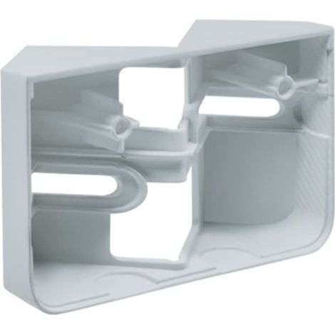 Steinel Support mural d\'angle pour Projecteur LED d\'extérieur XLED Home 2 accessoires de fixation à l\'intérieur et à angle extérieur, Plastique, Silber, 5.3 x 8.8 x 3.0 cm 1watts