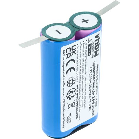 vhbw Batterie compatible avec Dremel 1100-25, 1100LI, Driver 1120, Stylus 1100 outil électrique (2600 mAh, Li-ion, 7,2 V)