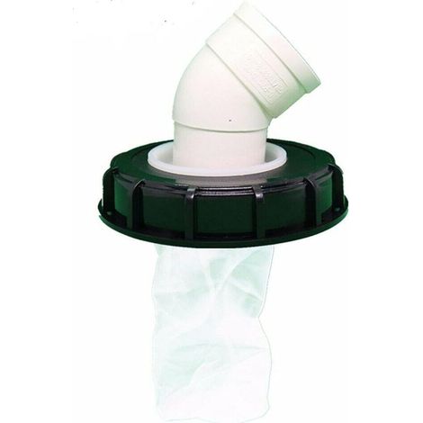 Tankdeckel, 165/245 mm, Nylon, waschbar, mit Deckel und Entlüftungsloch für Regenwassertank, IBC Tonnenfass-Abdeckkappe mit Nylonfilter für Haus und Garten (schwarz, 165 mm, 45 °) (1/3)