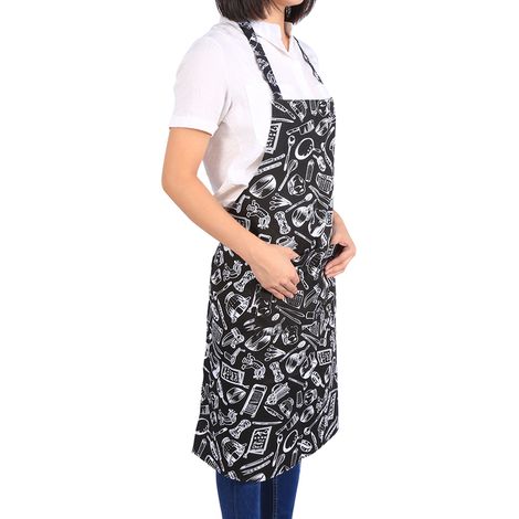 Professionelle Küchenschürze mit Tasche, Kochschürze für Köche, Schutzkleidung für Restaurants, praktische Schürze für Damen und Herren, langlebiges Kochzubehör, Modell Nr. 3 mit Werkzeugen. (1/5)