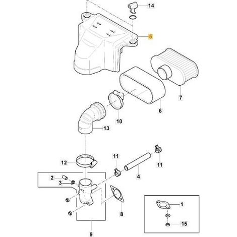 ORIGINAL STIGA LUFTFILTERABDECKUNG – 118550954/0