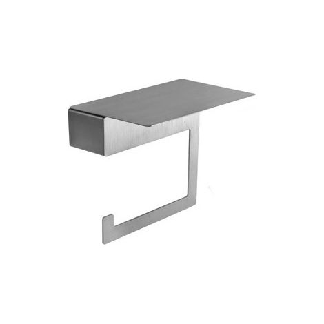 Porta rotolo design moderno in acciaio inox finitura satinata NUEVO-S kamalu