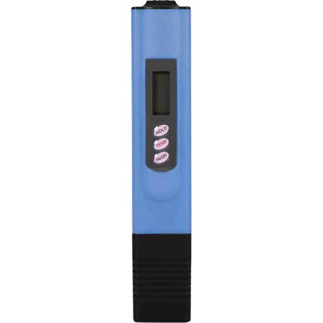 Stylo de test de qualité de l'eau LCD numérique Filtre de pureté Testeur de compteur TDS 0-9999 PPM Température Bleu
