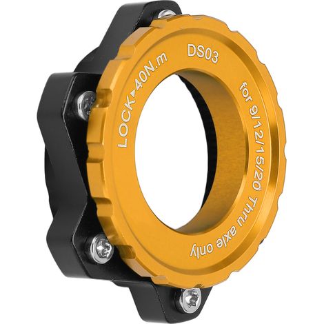 MEIJUN Centerlock-auf-6-Loch-Steckachsen-Nabenadapter, Sicherungsring, Aluminiumlegierung, Gold (1/5)