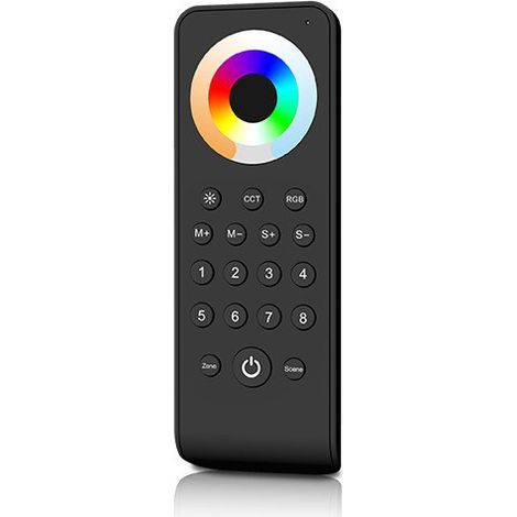Télécommande RS10 8 zones/8 scènes 3 V CC RGB+CCT (piles AAA)