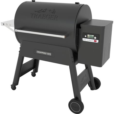 Barbecue à pellet Traeger Ironwood 885 – Puissance 10,5 kW – Dimensions 137 x 69 x 122 cm – Système D2 avec WiFire® et allumage Turbotemp® (1/5)