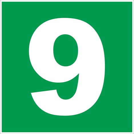 N°9 - 200x200mm - Rigide Vert - 4220543